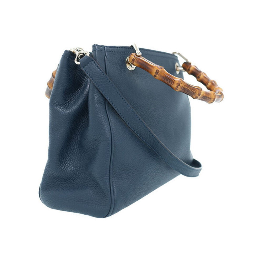 Gucci Leather Tote Bamboo Shopper 2way Bag